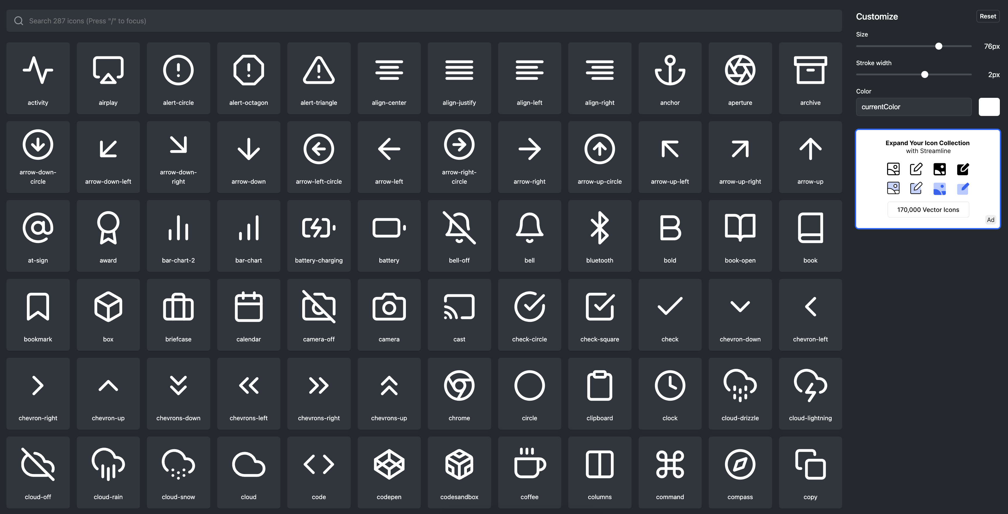 Feather Icons