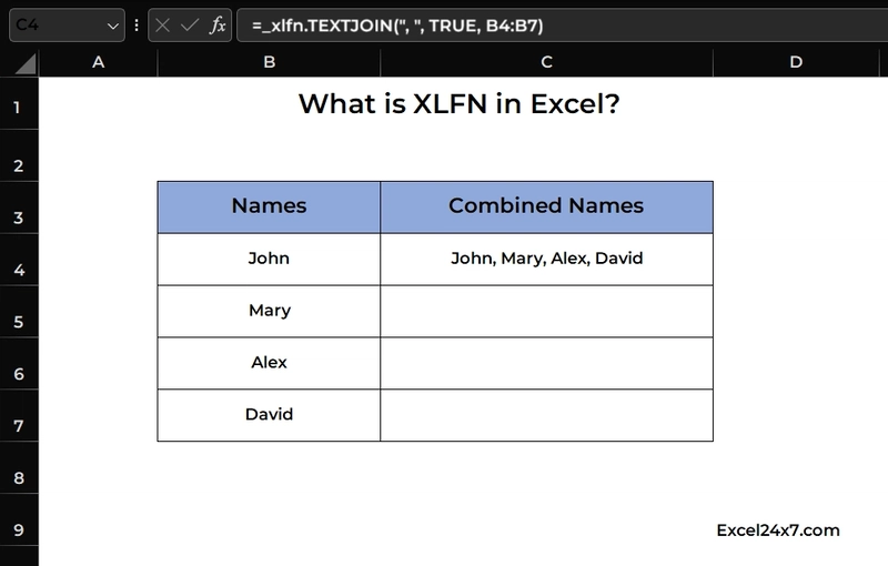 What is Excel XLFN?