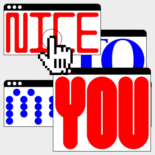 nice to meet you graphic