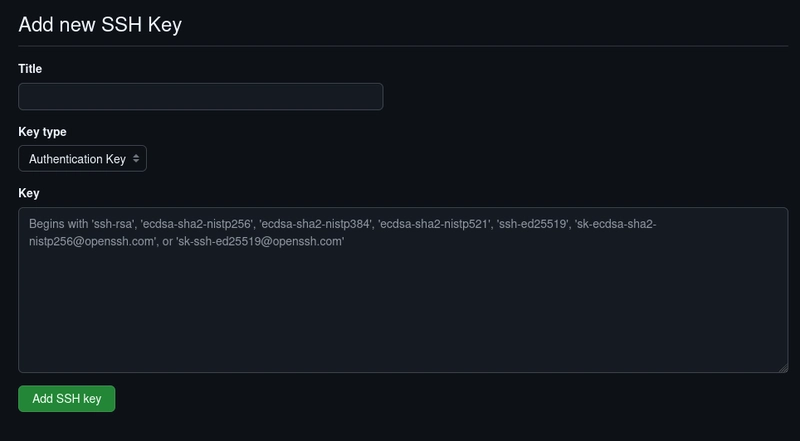 Conexión a Github usando SSH