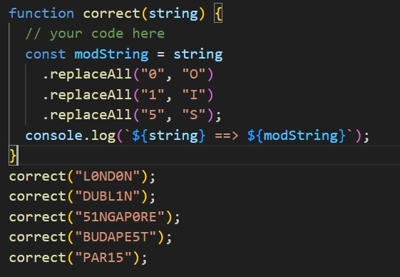 Correct the mistakes of the character recognition software