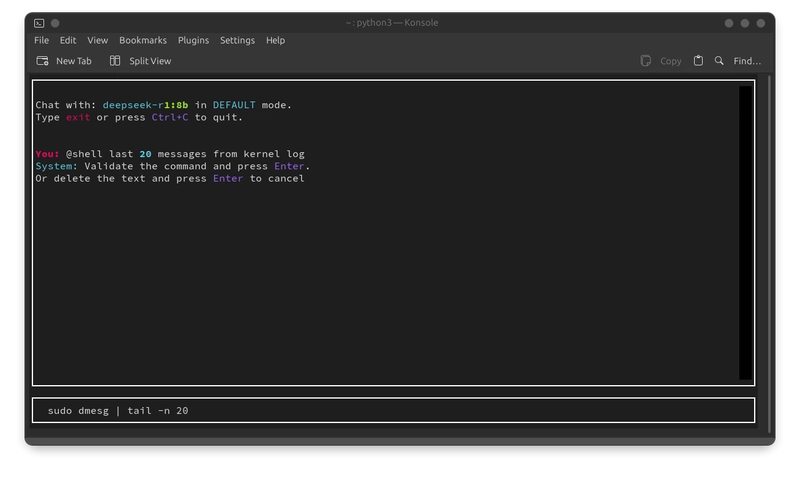DeepShell: Your self-hosted shell assistant