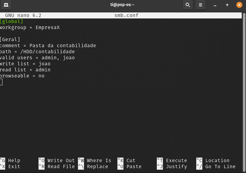 Configurando um Servidor de arquivos com Samba, no Ubuntu
