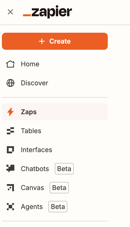 Creating an agent in Zapier