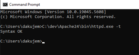 apache config test