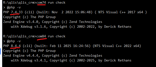 php version check ok