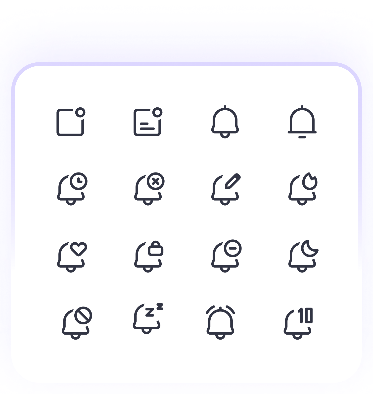 Alerts & Notifications Icons