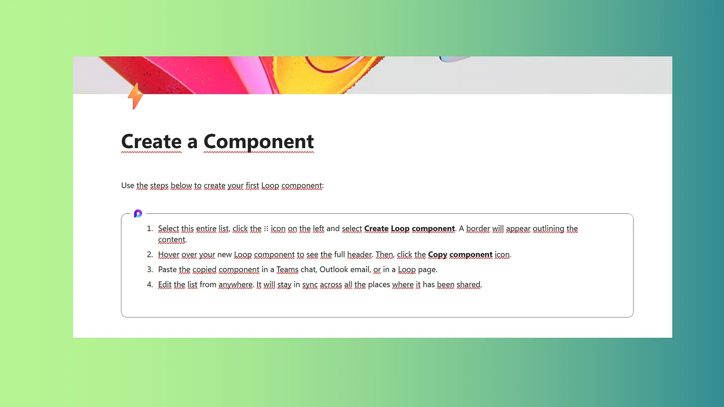 Creating a Loop Component from the Loop App