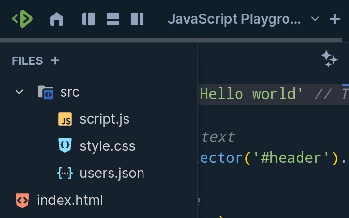 Create users json