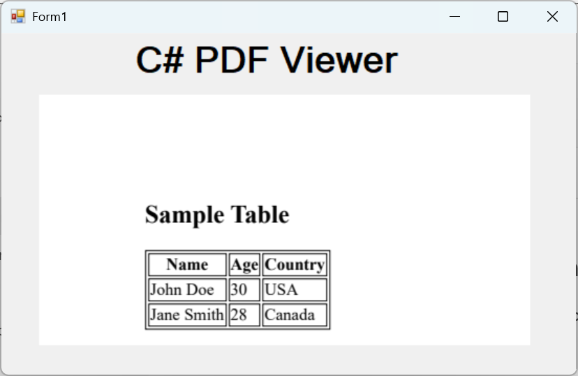 C# PDF Viewer