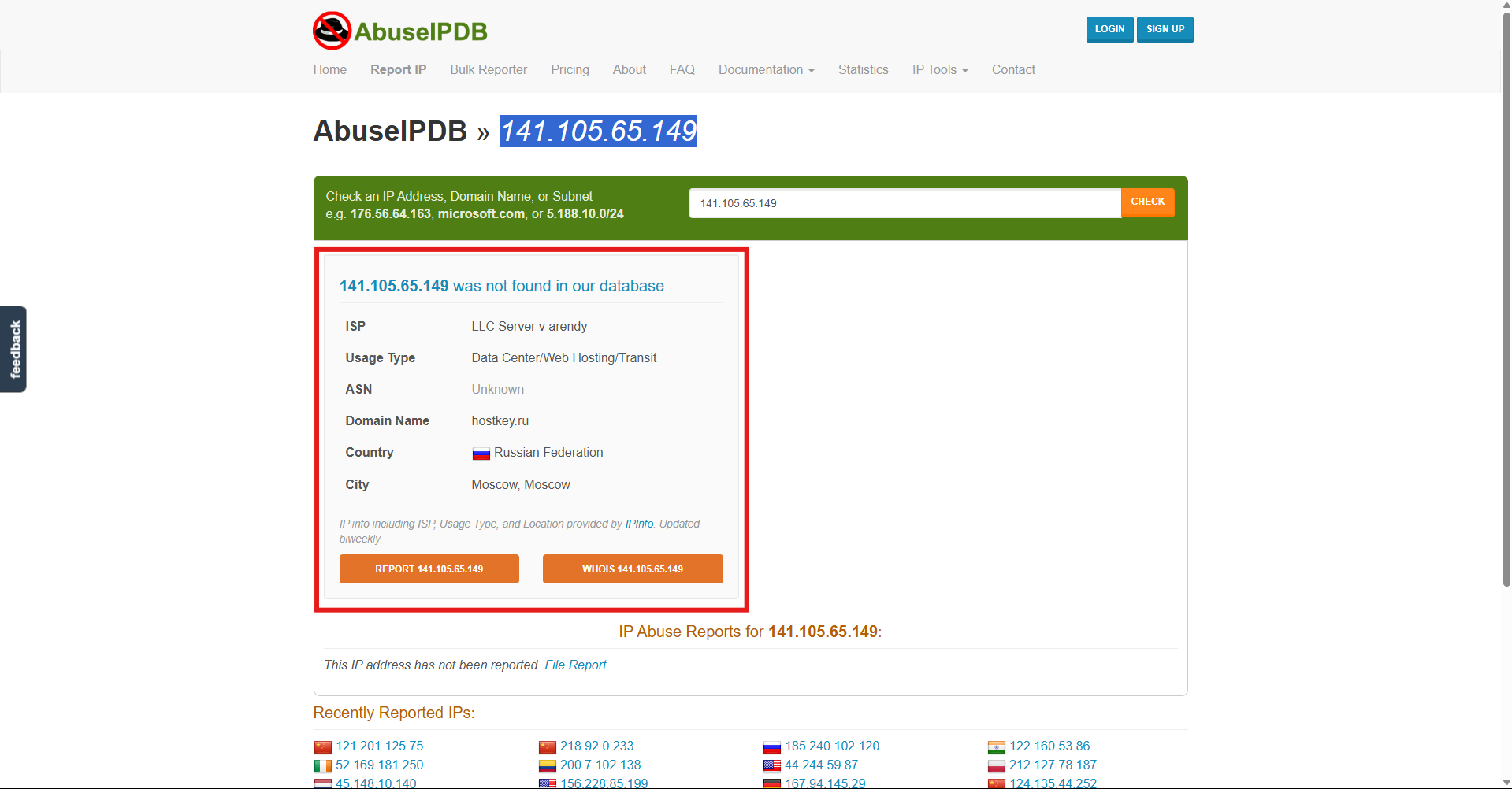 AbuseIPDB - 123