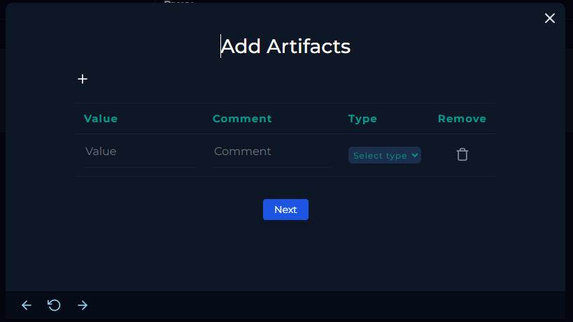 Add Artifacts - 123
