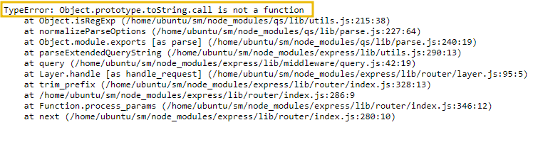 error screenshot after overriding the string