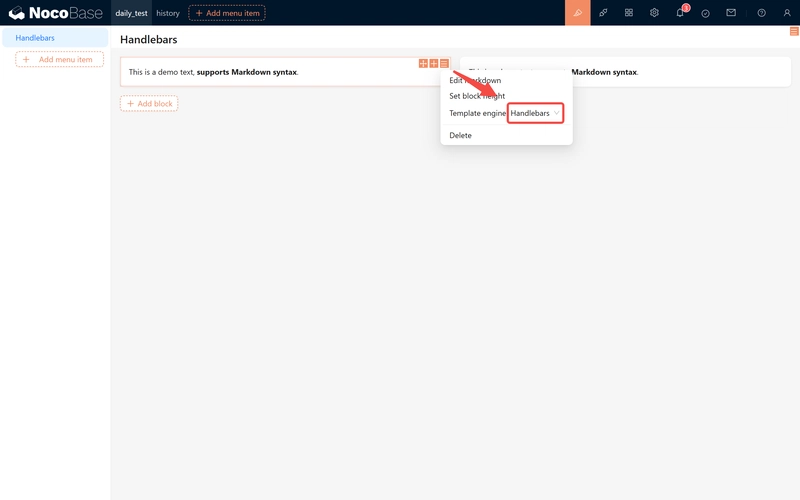 Usage of Markdown Template Variables