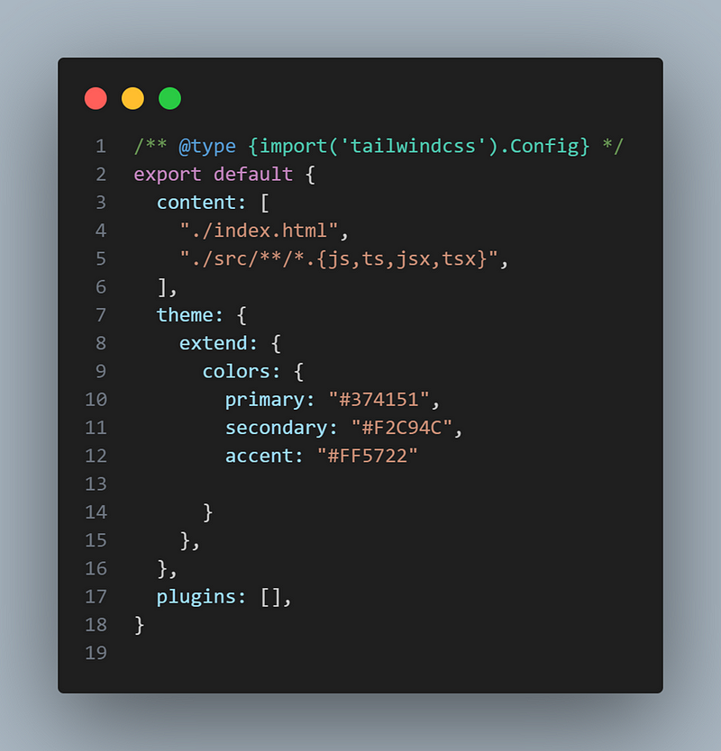 integrating custom styles in tailwind config file.