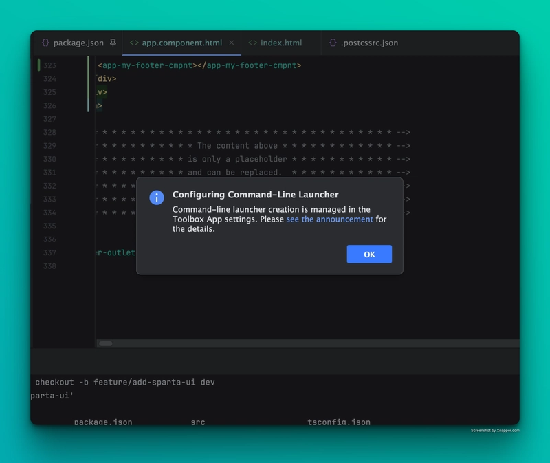 Solved ! Command-line Launcher issue with WebStorm IDE