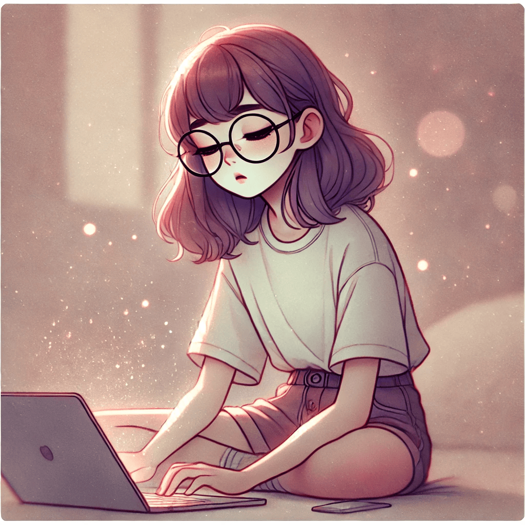 A girl- tired and a stresses, but who aims to work for it
