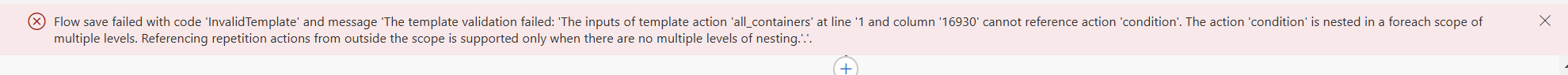 nesting error