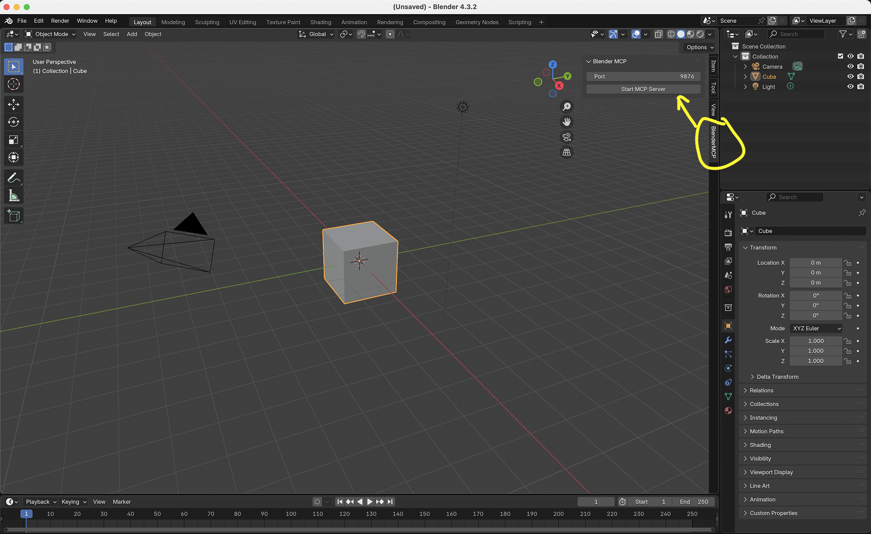 Blender MCP Sidebar