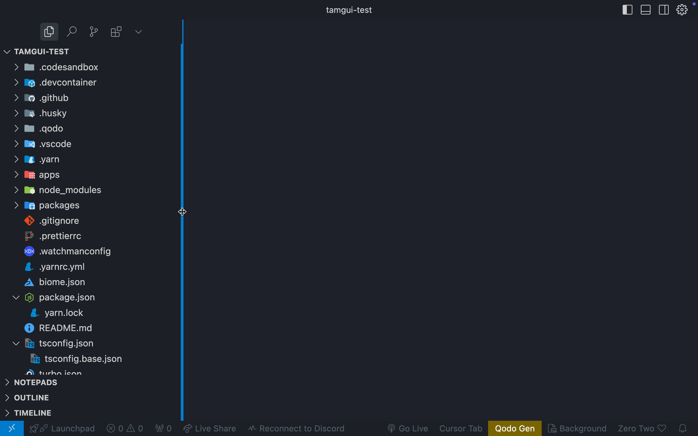 Tamagui Template Cursor