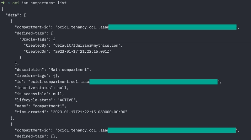 Advanced OCI CLI Syntax and Commands