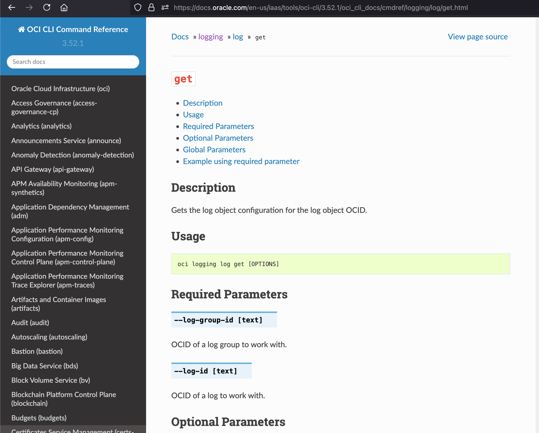 Documentation of CLI