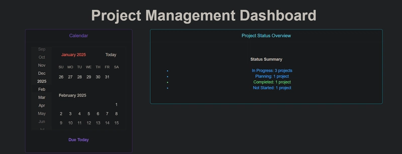 KendoReact Project Management App