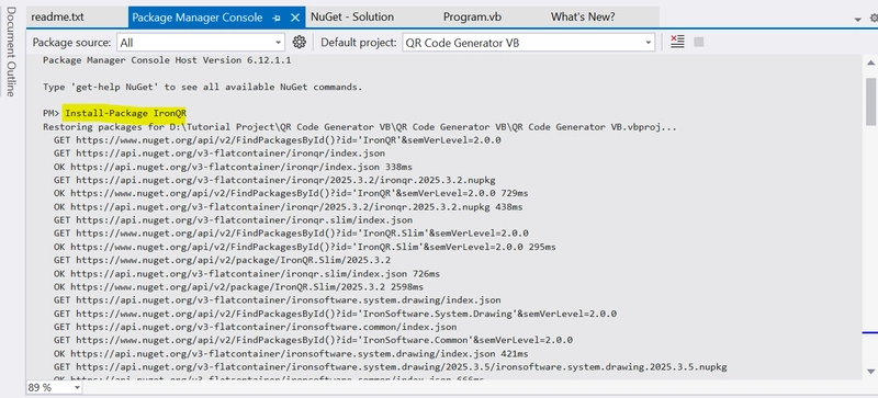 How to Generate QR codes in VB.NET
