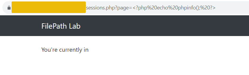 sessions.php with a basic phpinfo code