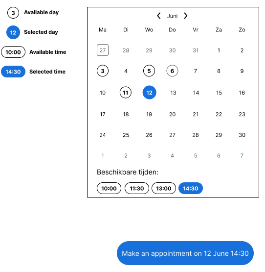 Appointment picker