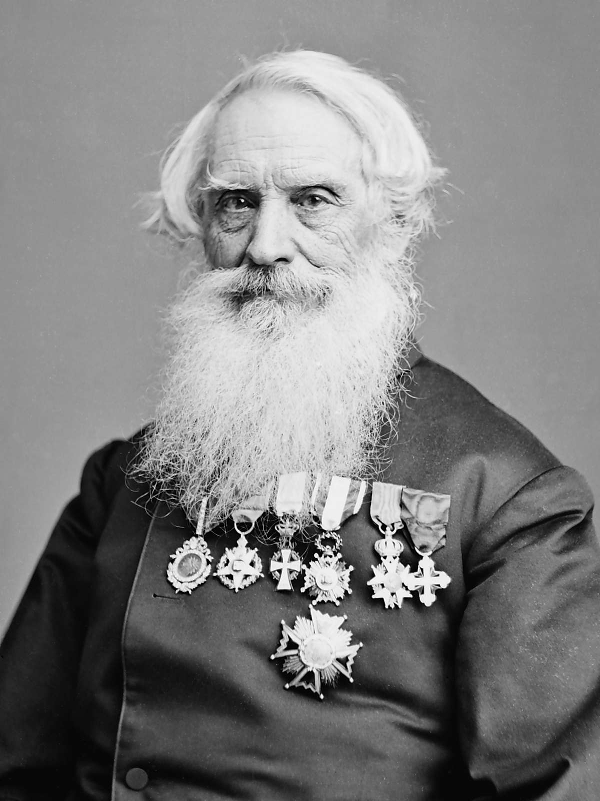 Samuel F. B. Morse (between 1865 and 1880) Photoportrait by Mathew Brady
