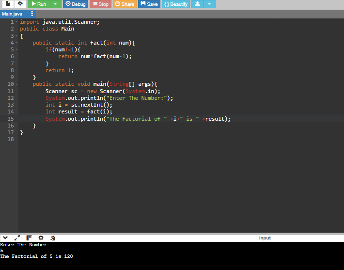 Factorial till n Numbers!!