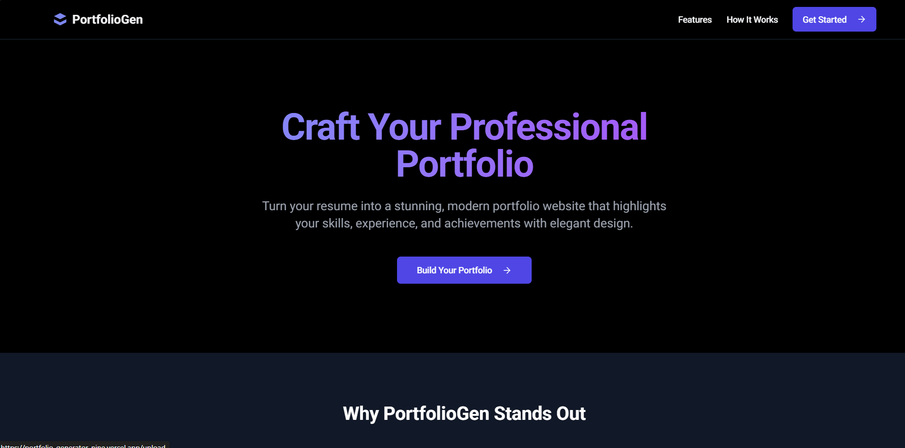 the Landing Page
