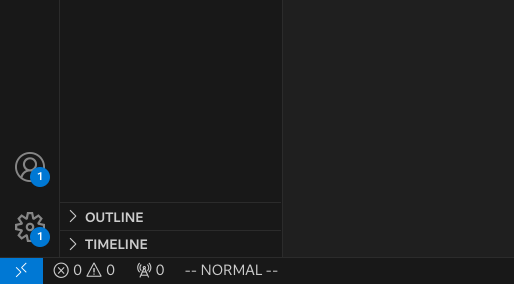 VIM Mode in VS code