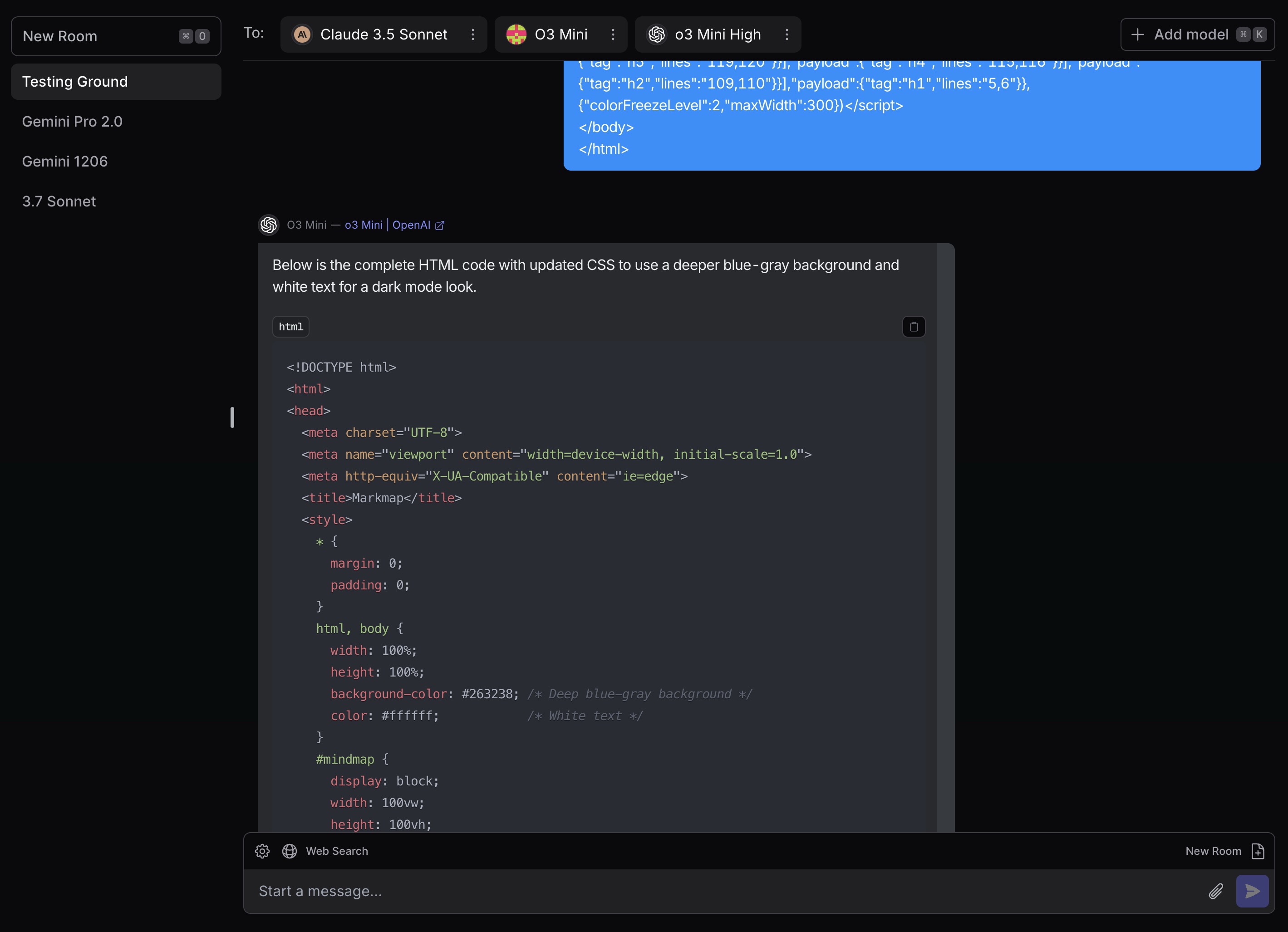 Openrouter Chat Room Interface