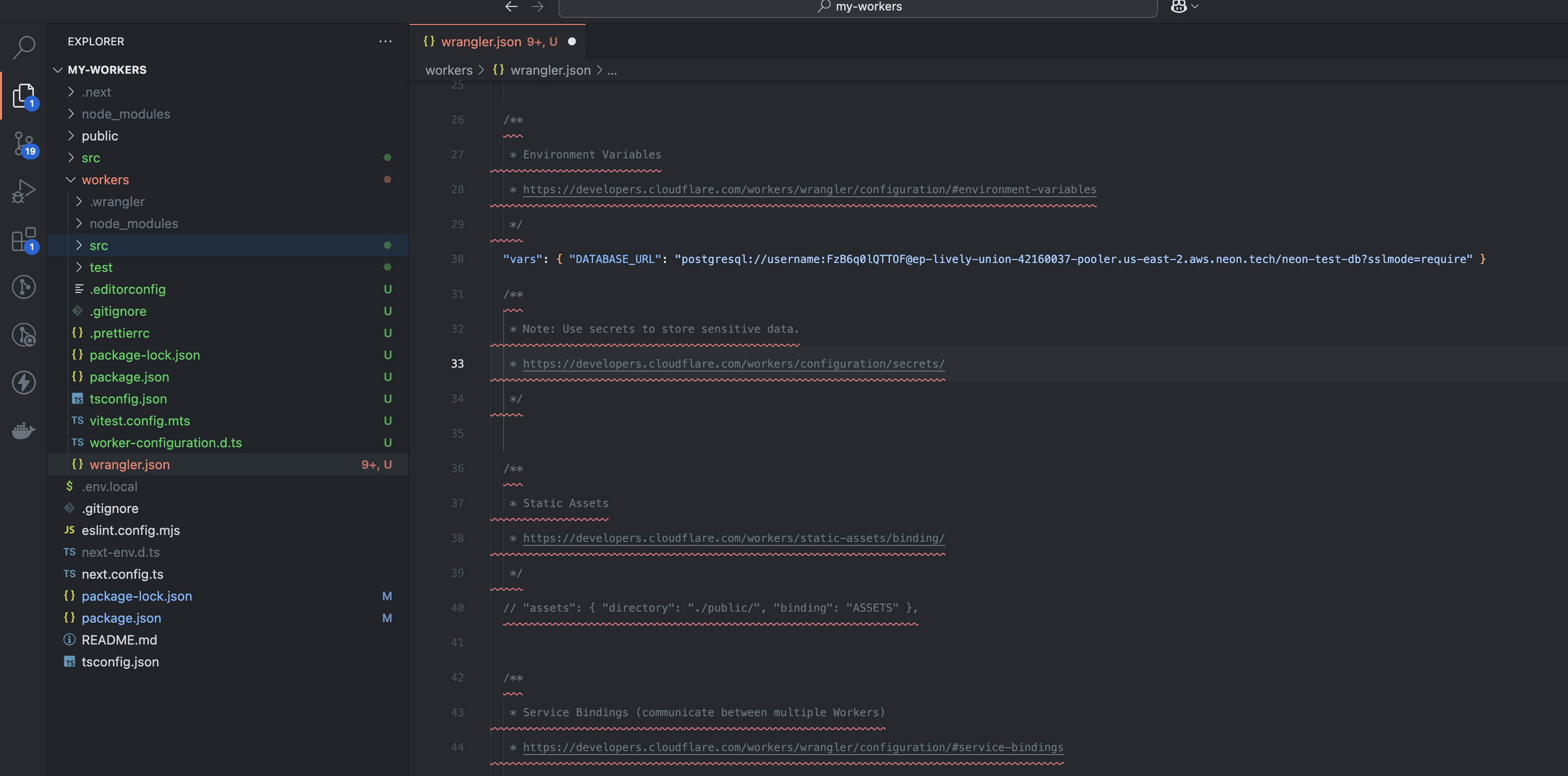 Cloudflare Worker Variables Configuration