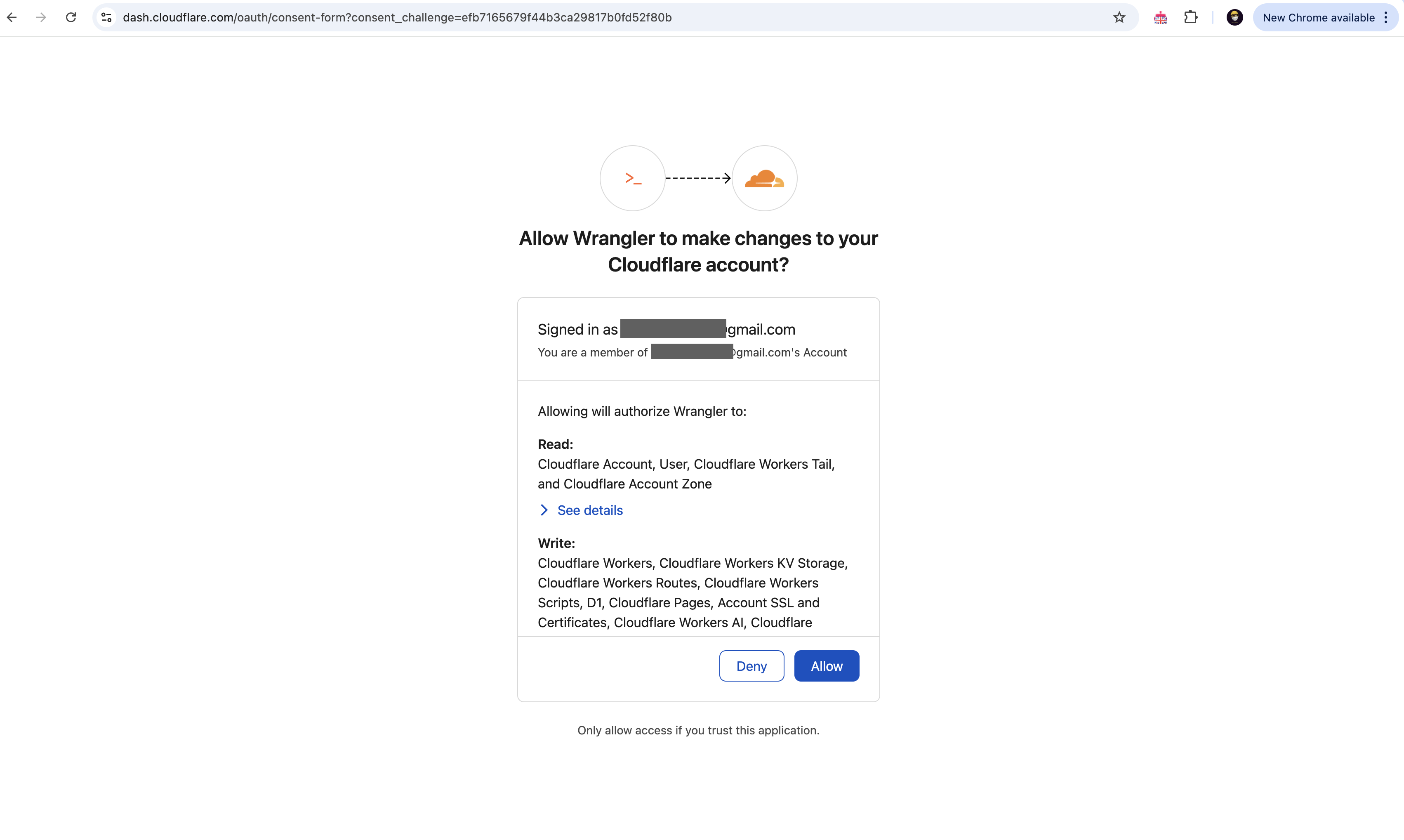 Cloudflare Account Authorization