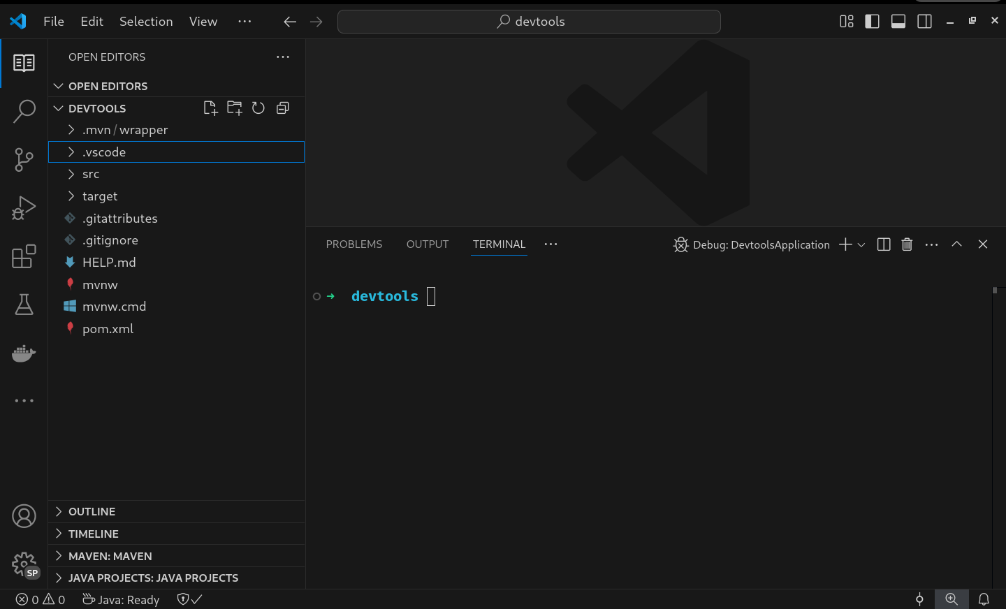 Opening downloaded project into vscode