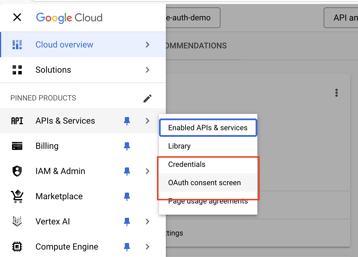 Create an OAuth Client in GCP