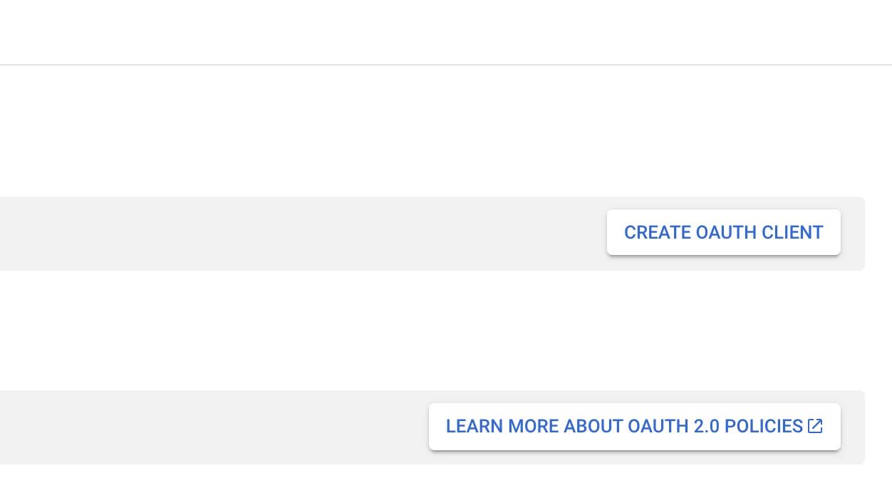 Create an OAuth client in GCP