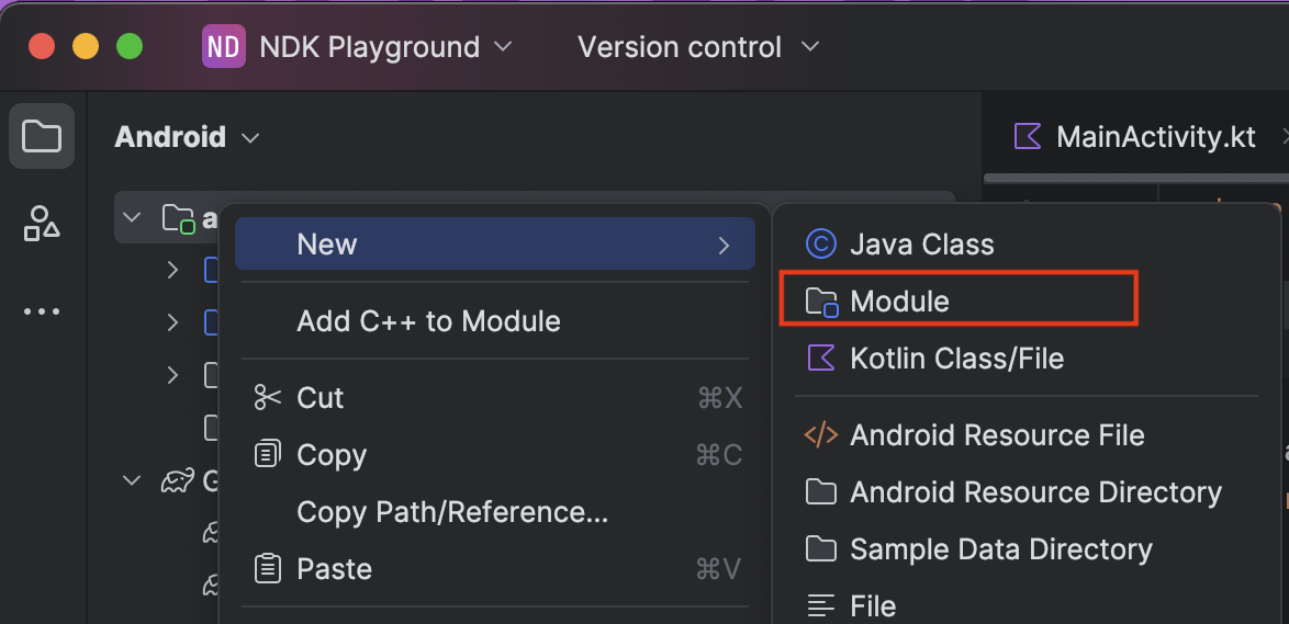add a new Native module