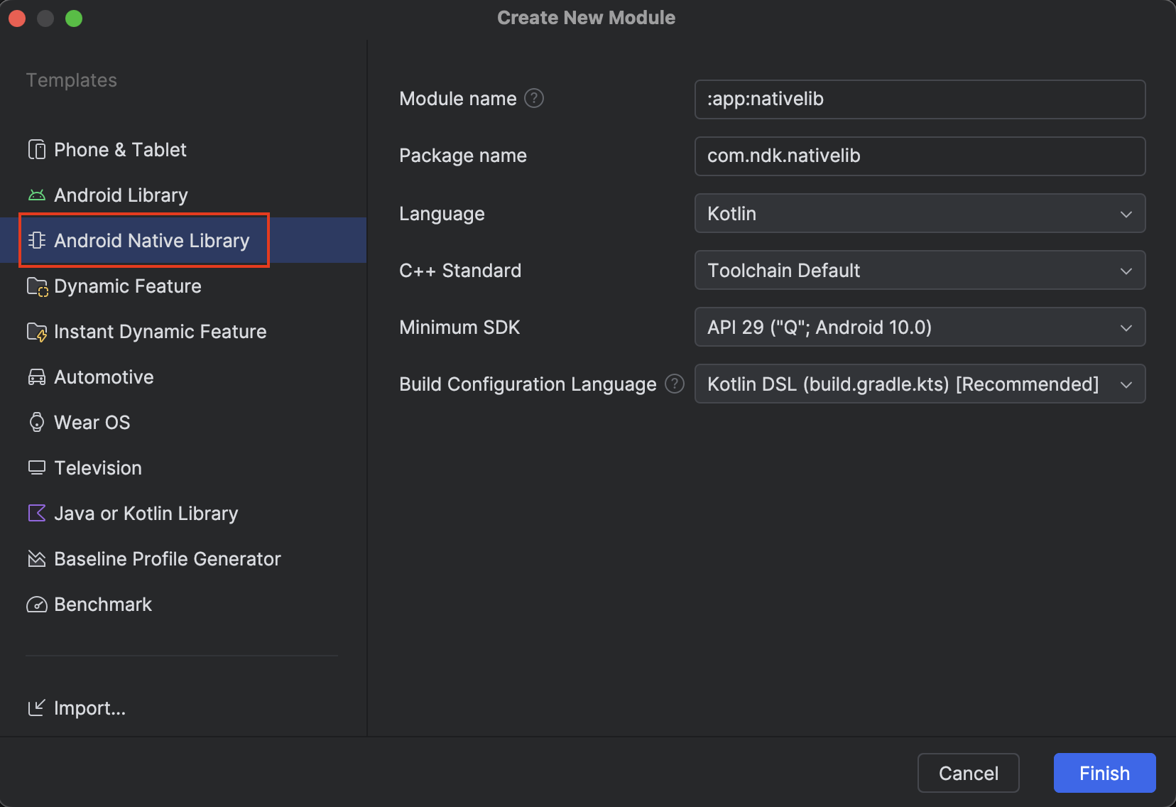 Select Android Native Library