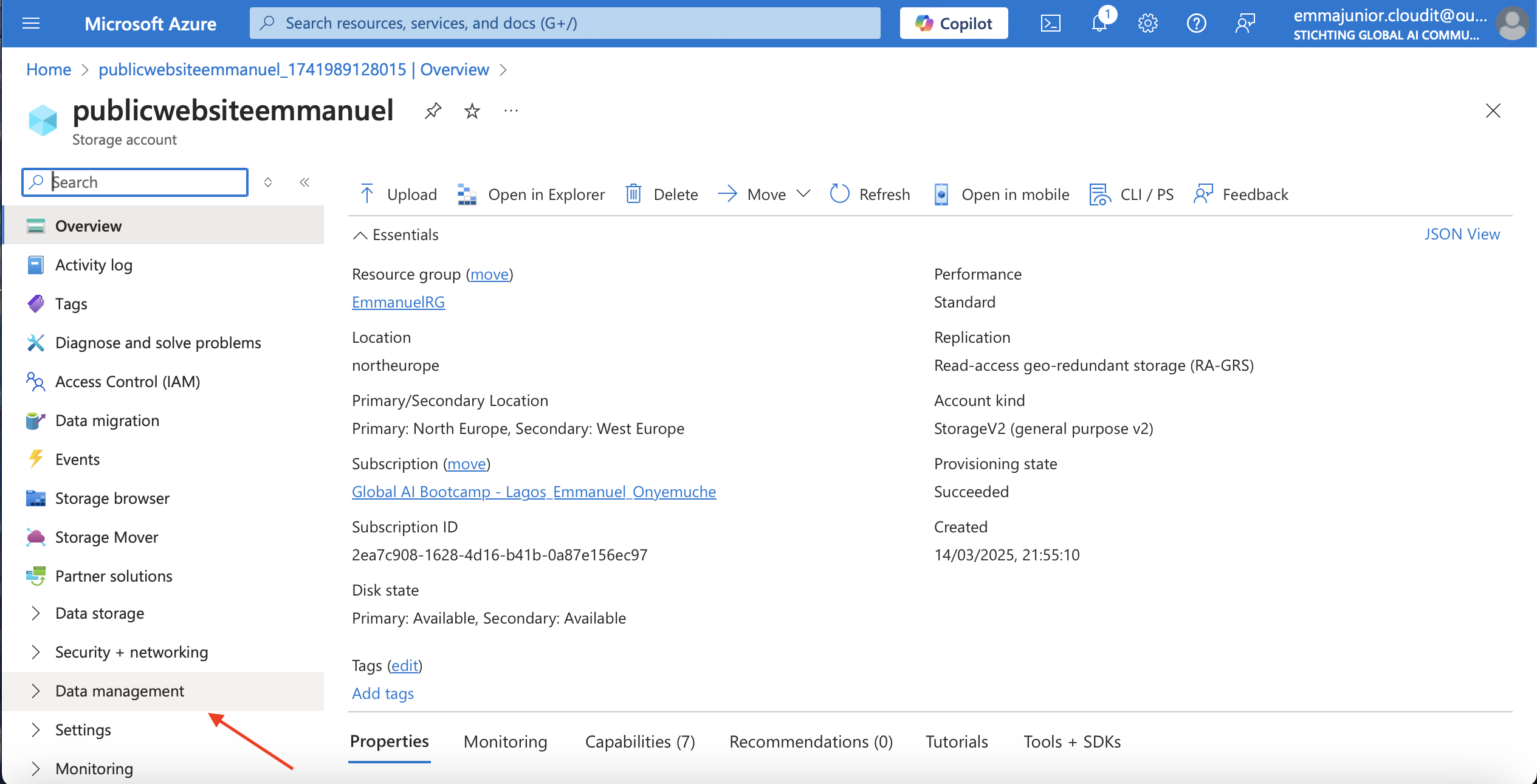 Data management