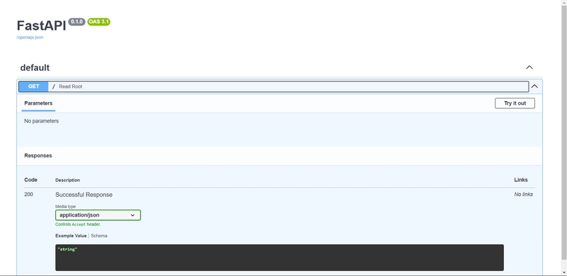 Simple CRUD API with FastAPI