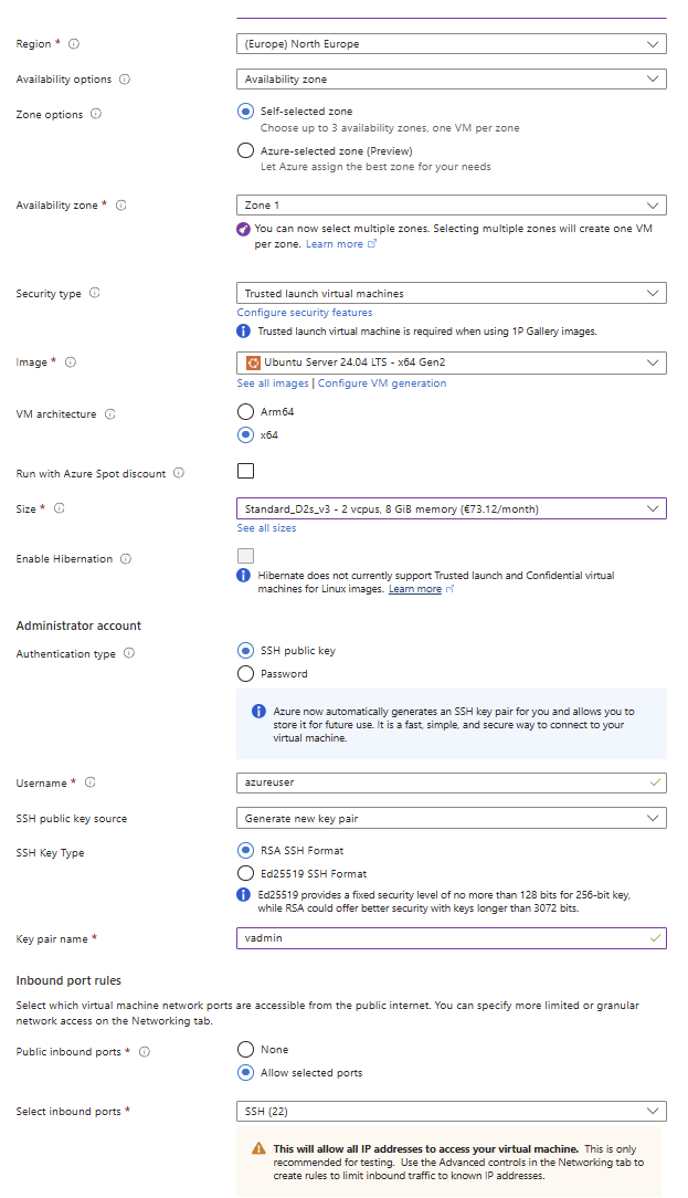 Run a full bitcoin node on Azure