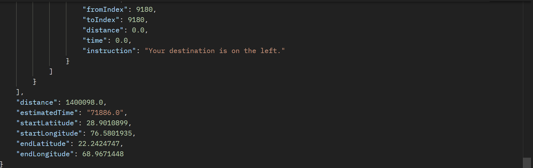 API Response