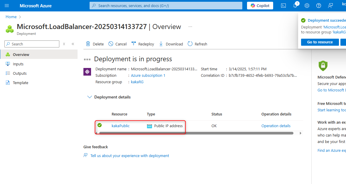 Deployment in progress
