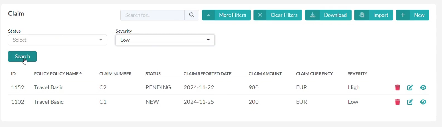 custom insurance claims management software development