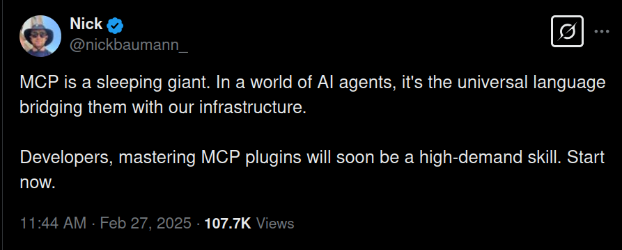 Tweet on MCP