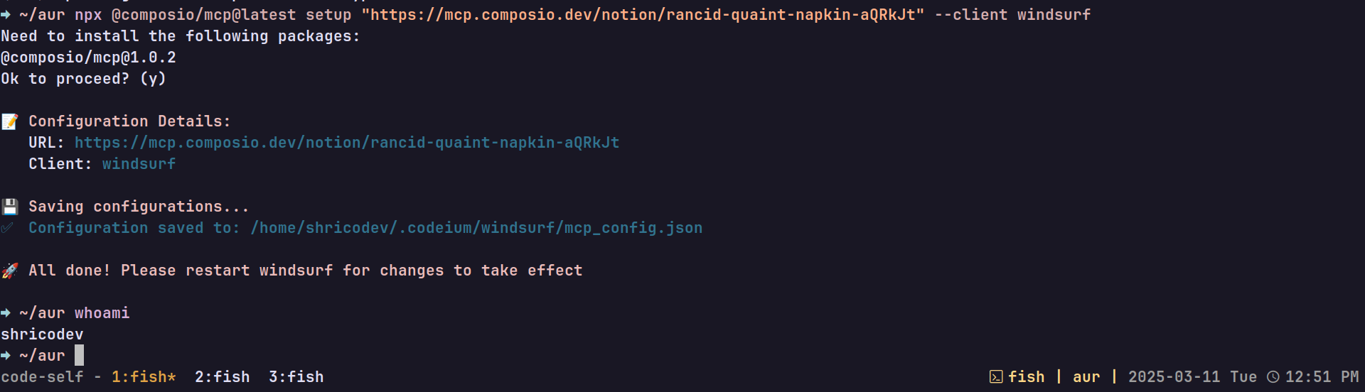 Adding an MCP integration to Windsurf